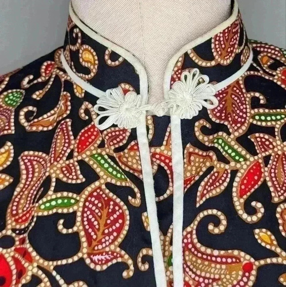 Vintage Merlion 100% Batik Top Womens Size Large - Picture 4 of 9